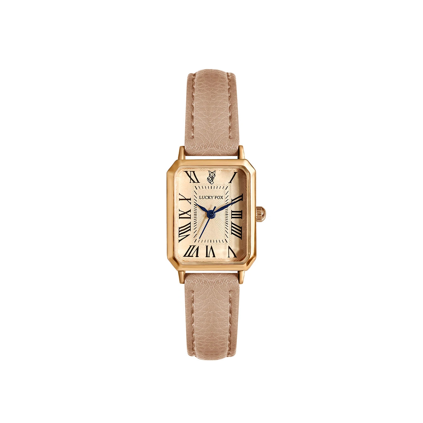Roman Square Leather Watch