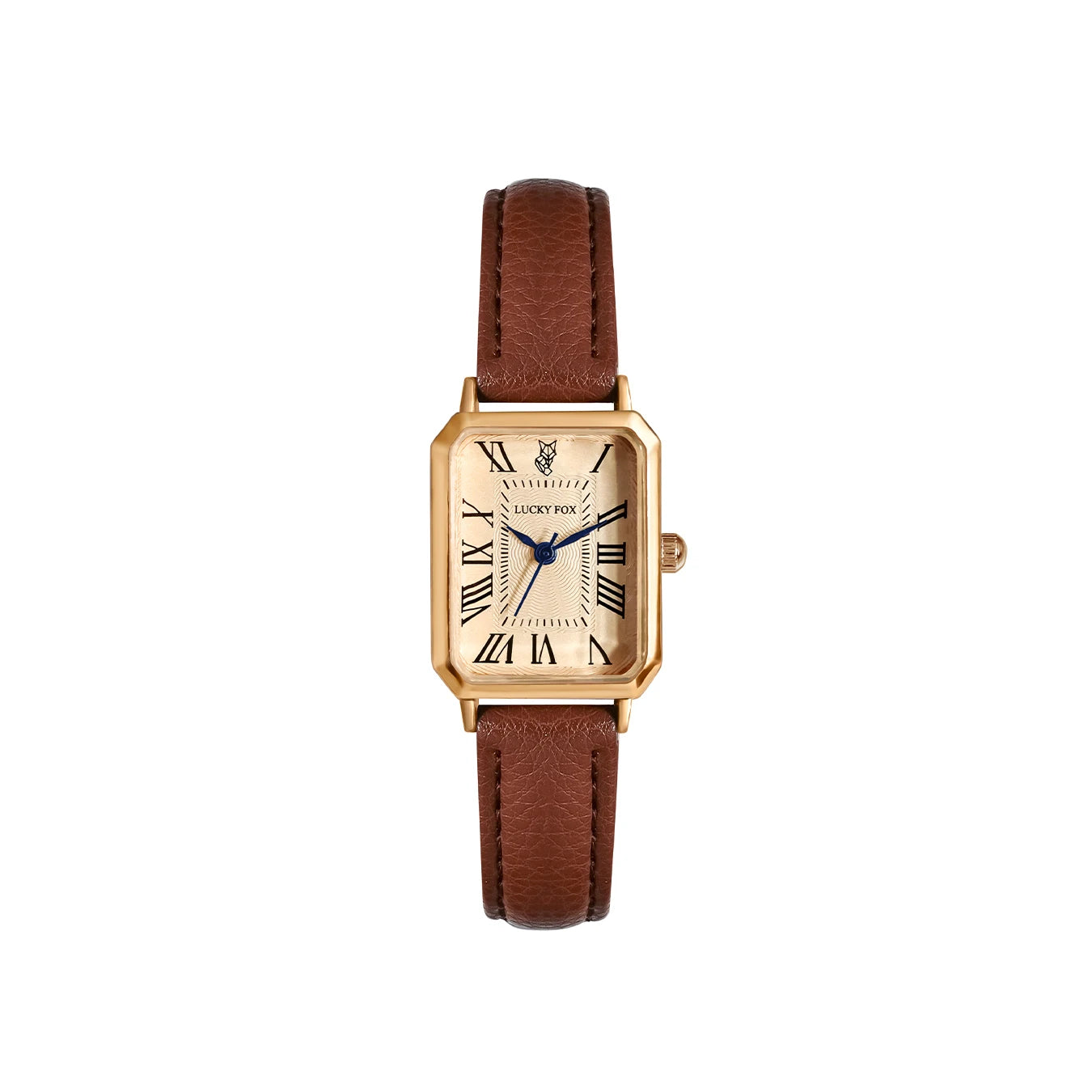 Roman Square Leather Watch